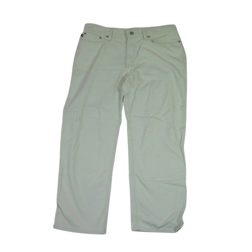 Ralph Lauren Cropped Saturday Jean‎ Women's size 12 Cream Straight Leg